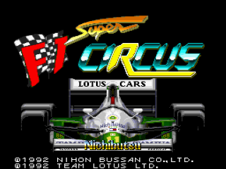 Super F1 Circus title screen for Super Famicom